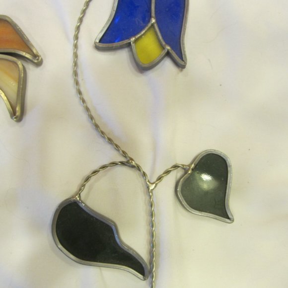 VTG 80'S GLASS SUNCATCHERS SET OF 7 - Picture 6 of 8